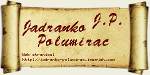 Jadranko Polumirac vizit kartica